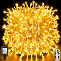 Christmas light outdoor 800 LED/262 foot long string waterproof fairy flash with 8 modes and timer remote control plug