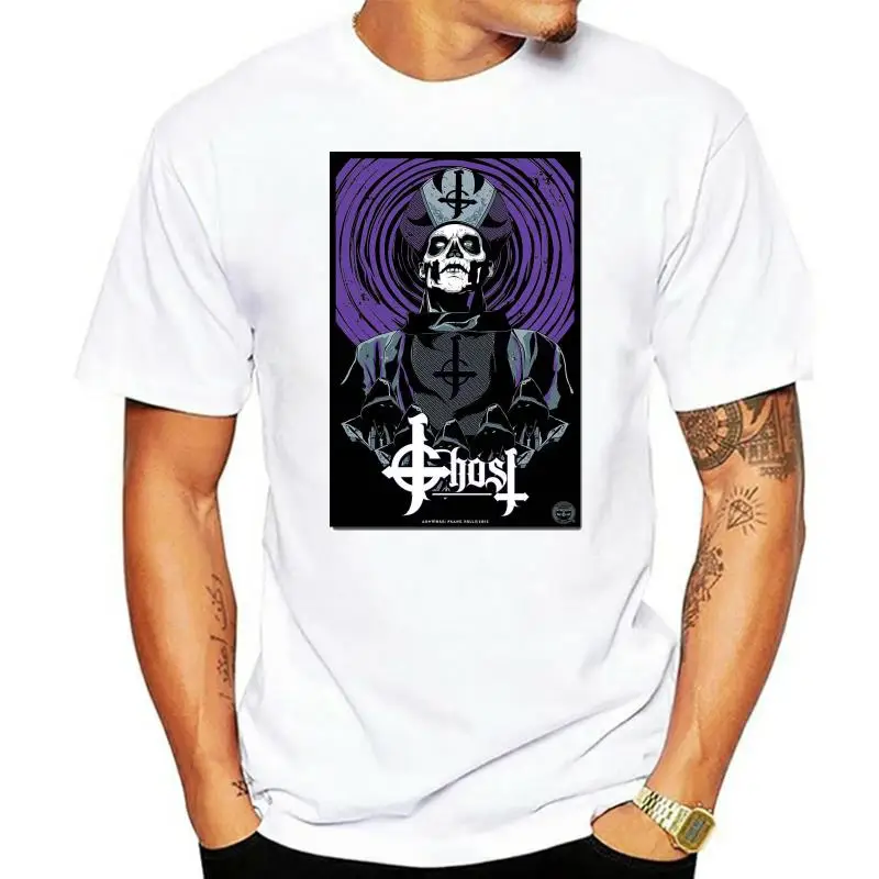 

Papa Ghost Emeritus Metal Band Logo Album New Casual Street Wear Unisex T Shirt