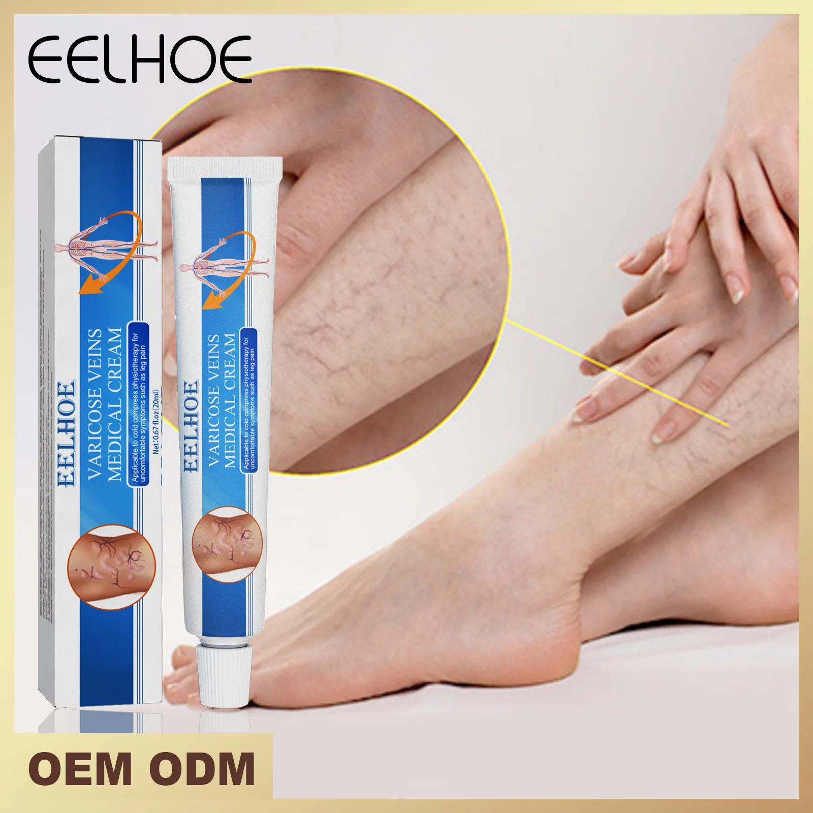 

Herbal Treatment for Varicose Vein Disease Spider Leg Balm Smoothes Blood Vessels Boosts Blood Circulation Body Massage Lotion