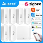 Умный датчик температуры и влажности Aubess Tuya ZigBee, детектор внутренней искусственной кухни