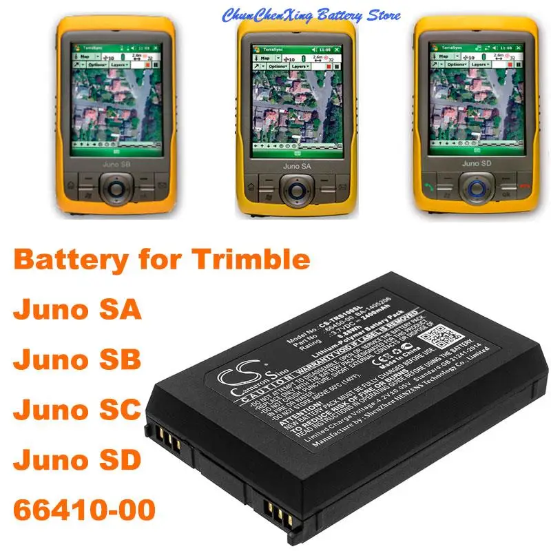 

OrangeYu 2400mAh battery 66450-00, BA-1405206 for Trimble 66410-00, Juno SA, Juno SB, Juno SC, Juno SD