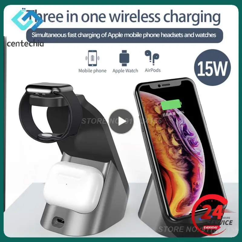 

For Phone Wireless Charger Quick Charge 3 In 1 Phone Holder Magnetic Wireless Chargers Station Charger High Speed Charging
