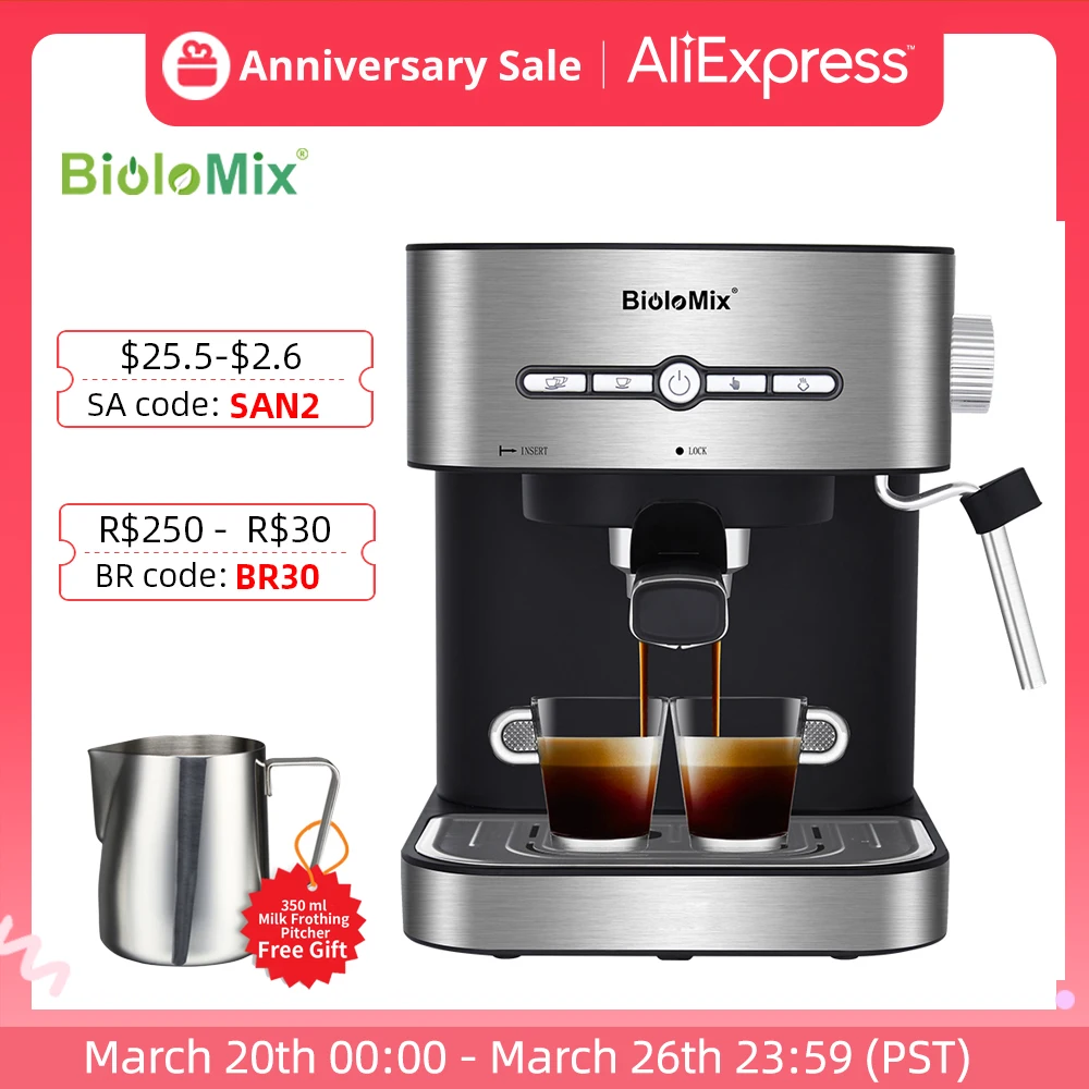 With Milk Frother Cafetera Cappuccino Hot Water Steam