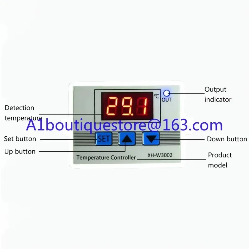 Термостат XH-W3002 AC 110 В-220 В DC 24 12 светоизлучающий диод цифровой регулятор