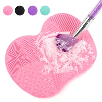 scrubbing pad cosmetic brush cleaning pad silicone with suction cup apple cleaner cleaning scrubbing pad beauty supplies