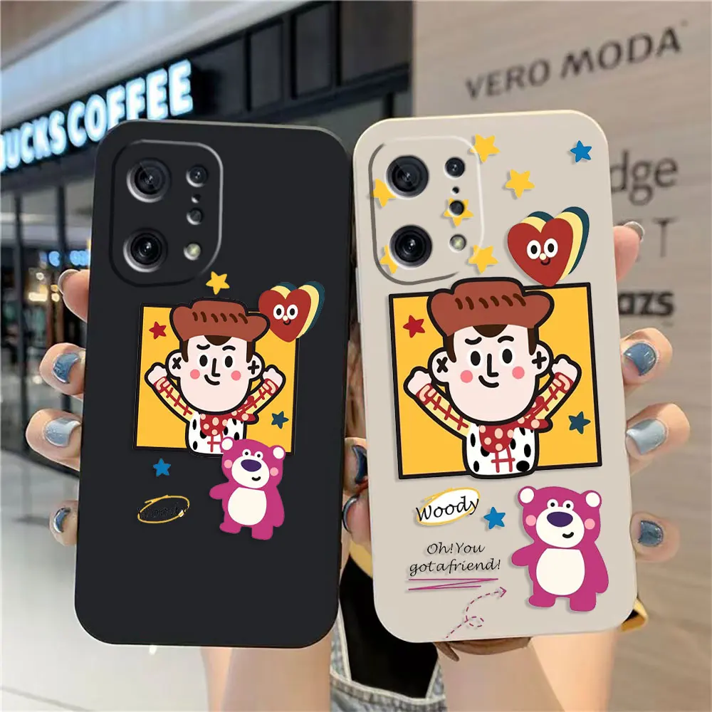 

Case For OPPO FIND X6 X3 REALME X7 X50 RENO 2 4Z 4 6 Lite 5Z 5F 4G 5G PRO Liquid Silicone Case Cartoon Funny Toy Story Mania