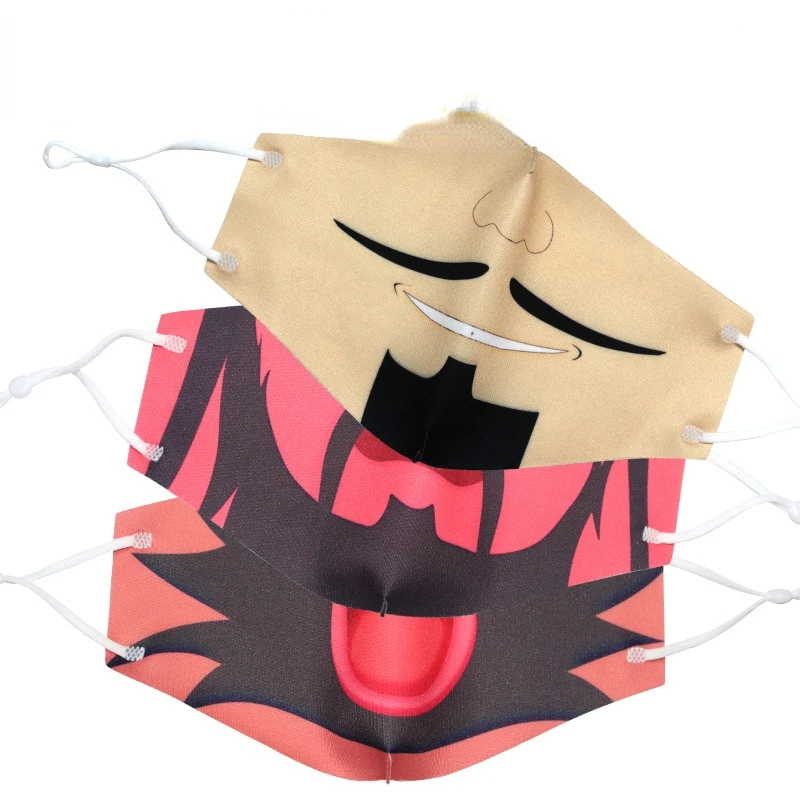 

Забавная китайская Пылезащитная Солнцезащитная моющаяся многоразовая маска для лица с рисунком Taoyuan Sanjieyi