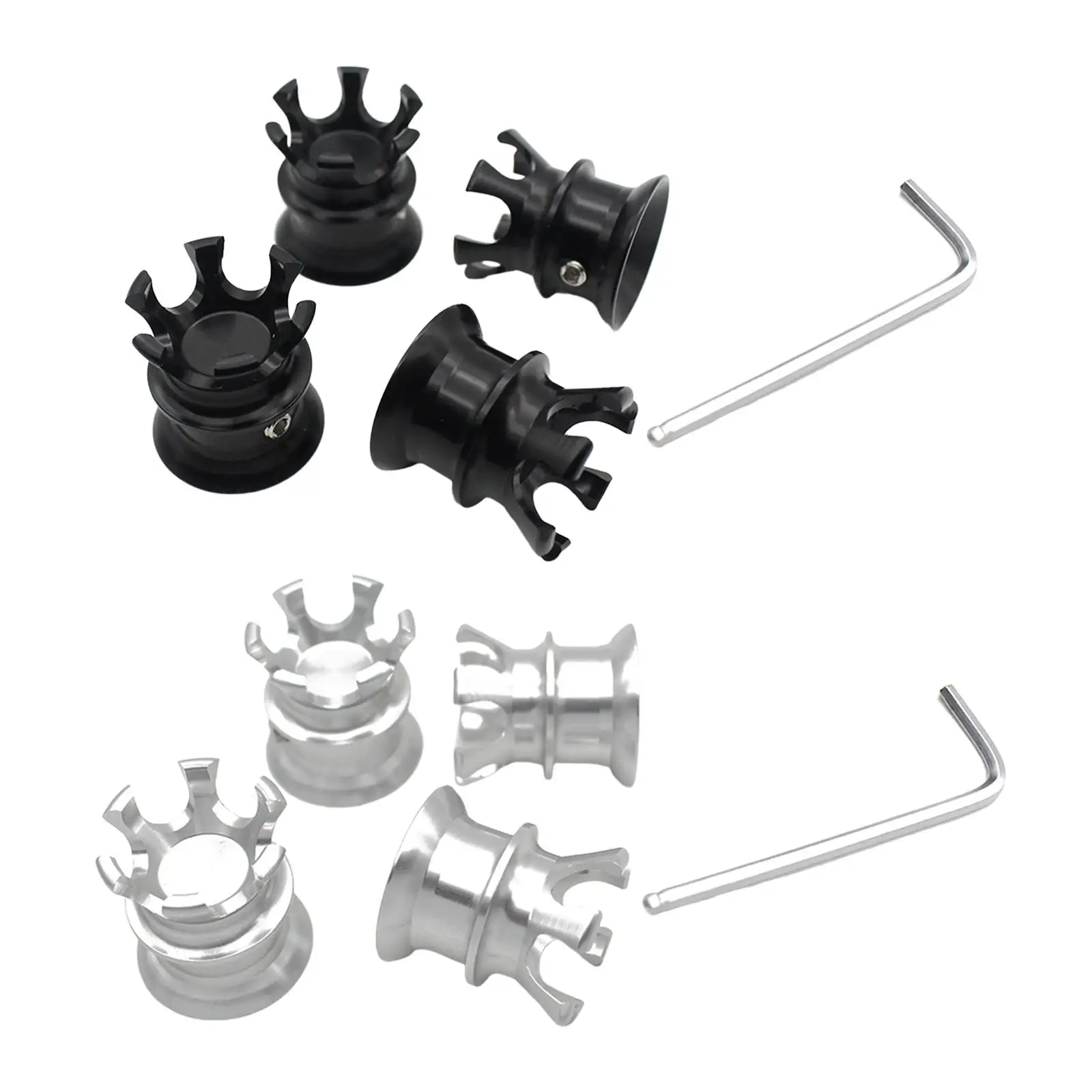 

4 Pieces Motorcycle Crown Accessory for Most Twin cam