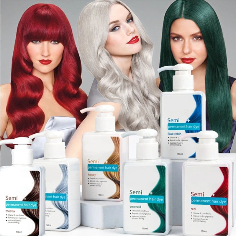 Полуперманентная краска для волос оттенок крем-краска уход за волосами