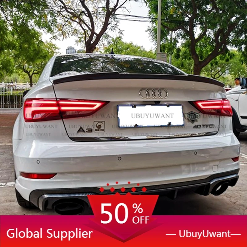 Спойлер для багажника Audi A3 седан 2014 2015 2016 2017 2018 S3 авто задний багажник из АБС