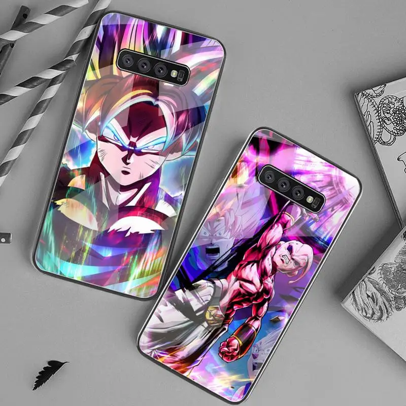 

Anime Dragon Ball Phone Case Tempered Glass For Samsung S20 Plus S7 S8 S9 S10 Plus Note 8 9 10 Plus