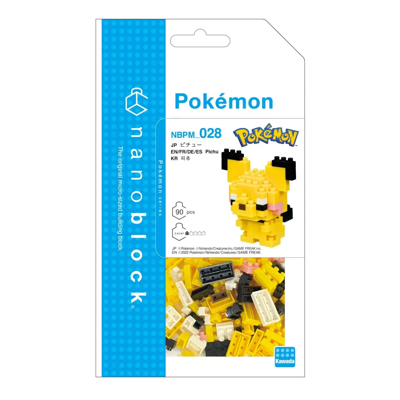 Оригинальные микро-блоки Nanoblock Pokemon Pichu, 3D-пазл, мини-блоки, модель для демонстрации, милый коллекционный подарок (art.: 3920da2a93ff0) - 3920da2a93ff0