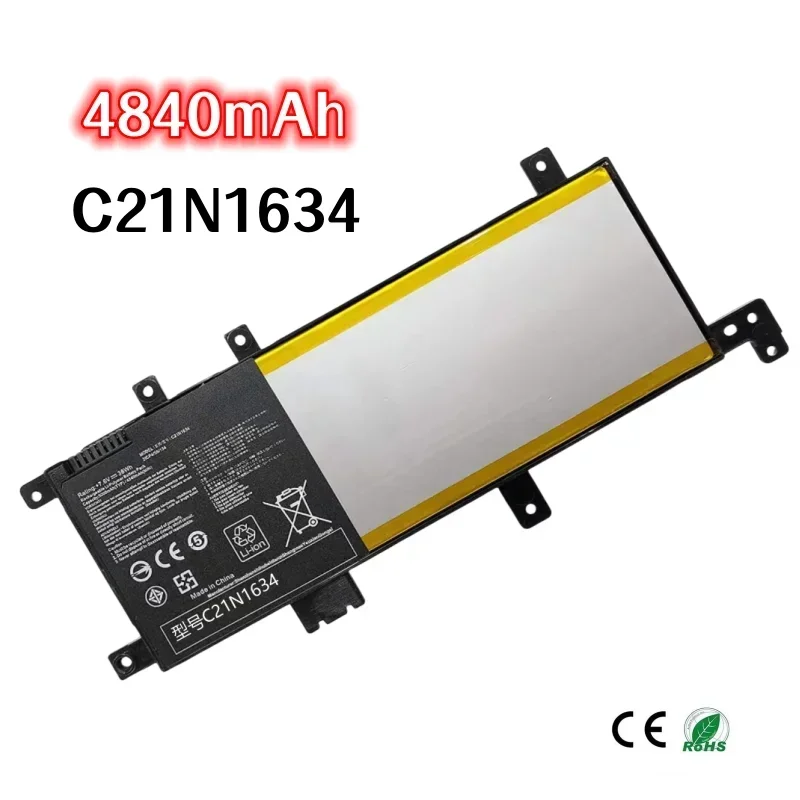 100% оригинал 4840 мАч для ASUS C21N1634 FL5900L FL8000U FL8000UF FL8000UN A580U A580B V587U X542U R542U аккумулятор