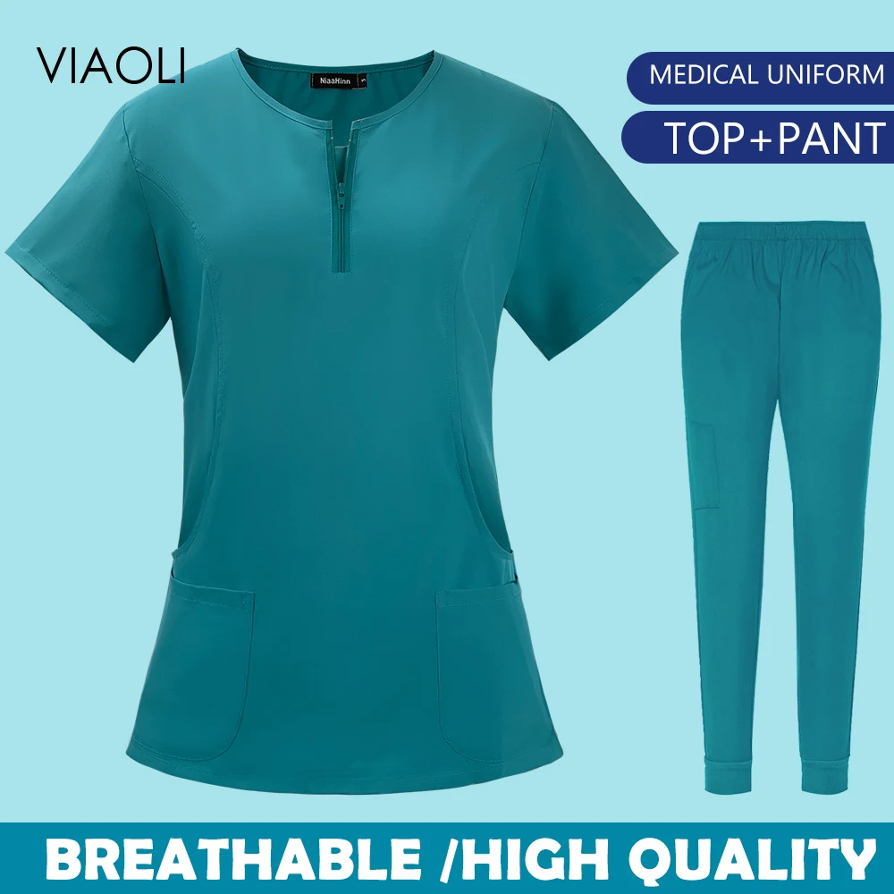 

Больничная рабочая одежда для врачей, костюмы, эластичные униформы для домашних животных, униформа для женщин