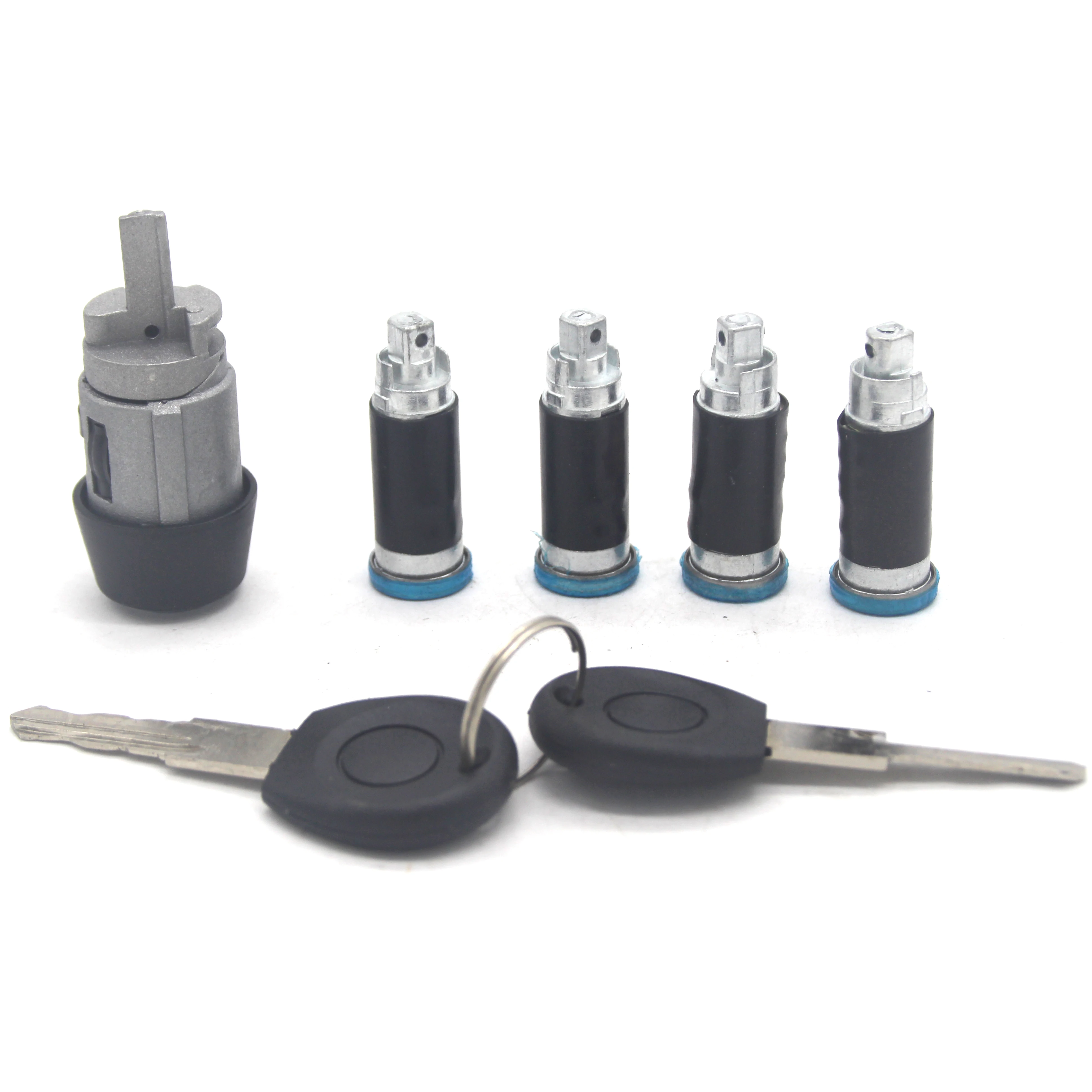 

Ignition Starter Switch Door Lock Barrel with 2 Keys for VW Transporter/Caravelle MK IV