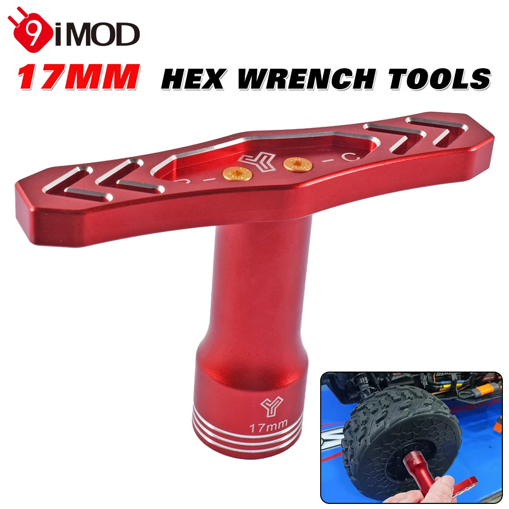 9IMOD 17 мм Шестигранная гайка рукав металлический инструмент для ремонта 1/8 1/10 RC