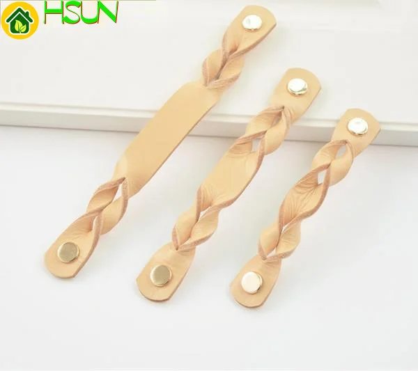 

Nordic original leather handle wardrobe drawer cabinet leather handle modern simple furniture door leather handle