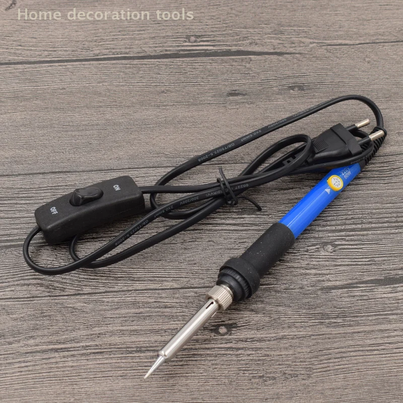 Электрический паяльник с регулируемой температурой и переключателем управления