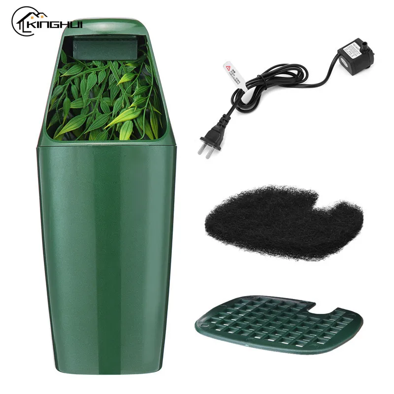 11X27cm ABS Automatic Reptile Water Drinking Filter Feeding Drinkers Tools Drinking Water Fountain Lizard Chameleon Amphibian