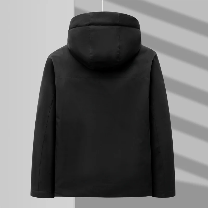 Мужская зимняя куртка утепленные флисовые куртки ветровка парки пальто съемные