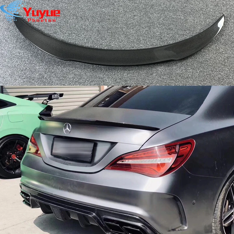 Для Mercedes CLA W117 AMG Карбоновый спойлер FD Style Class C117 Задний из углеродного волокна с