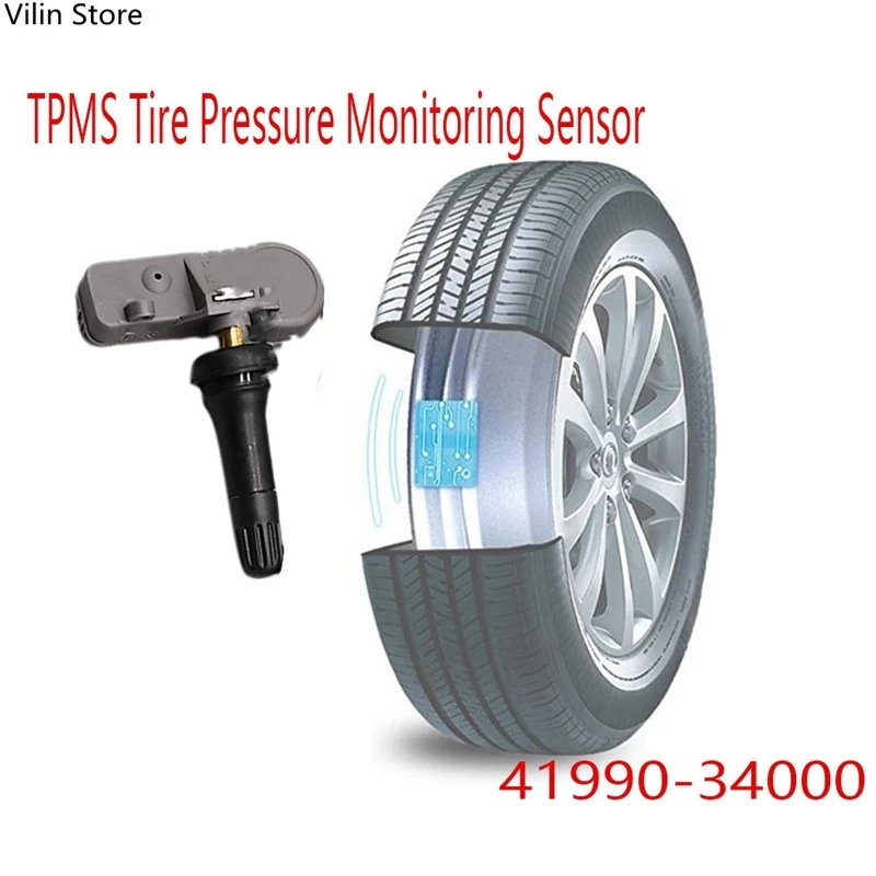 

4Pcs TPMS Tire Pressure Monitoring Sensor for Ssangyong Actyon Korando Kyron 433MHZ 41990-34000 4199034000