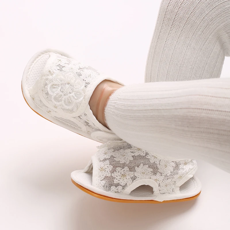 Дышащие сандалии для малышей с вышивкой девочек 0-1 года