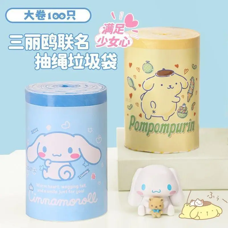 Новинка милый корзина для мусора Sanrio Hellokitty Kuromi Cinnamoroll большой утолщенный Корзина