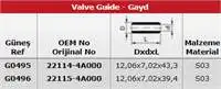 

For G0495 SUBAP GAYDI (IN 8 EX 8) STAREX SORENTO 16V