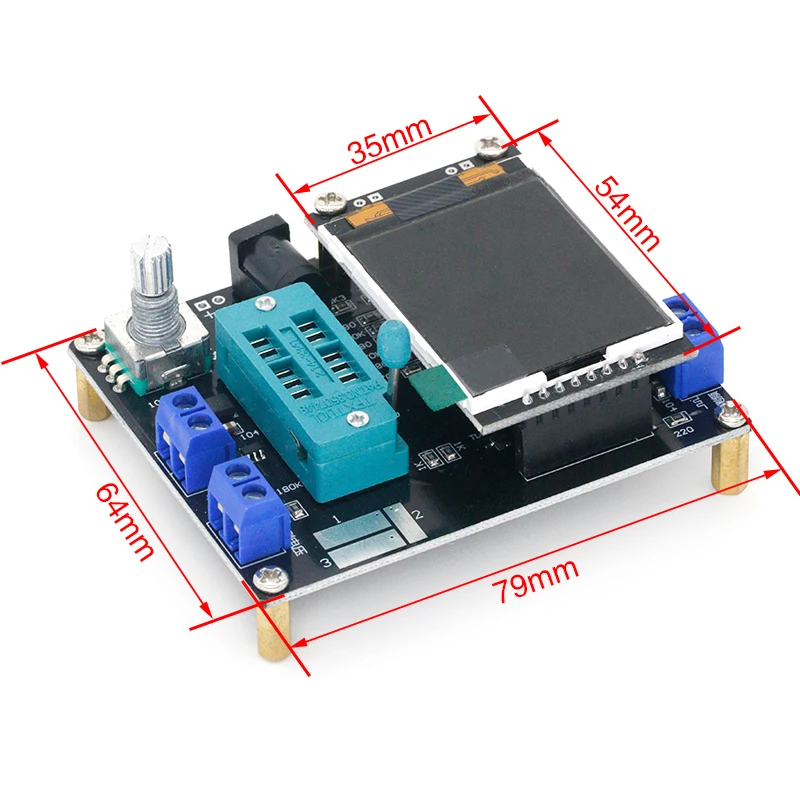 Тестер транзисторов GM328A емкость диода ESR измеритель частоты напряжения ШИМ