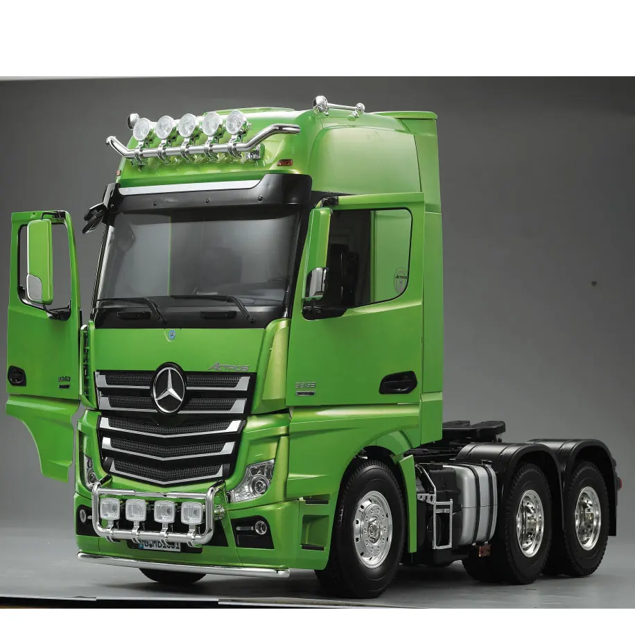 

US Stock Hercules 1/14 DIY Benz Actros 3363 6*4 RC KIT Tractor Truck 3Axles Construction Vehicle Model Motor TH16849-SMT6