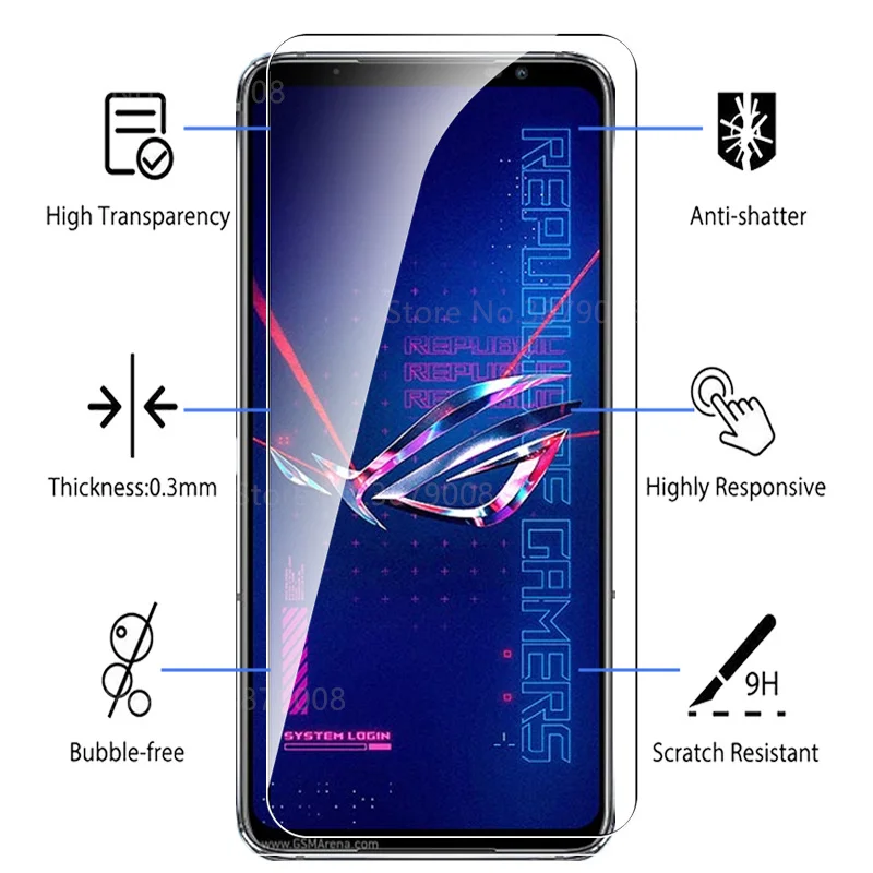 Защитный стеклянный чехол 6 в 1 защитная пленка для телефона ROG Phone6 Phone6pro 5G