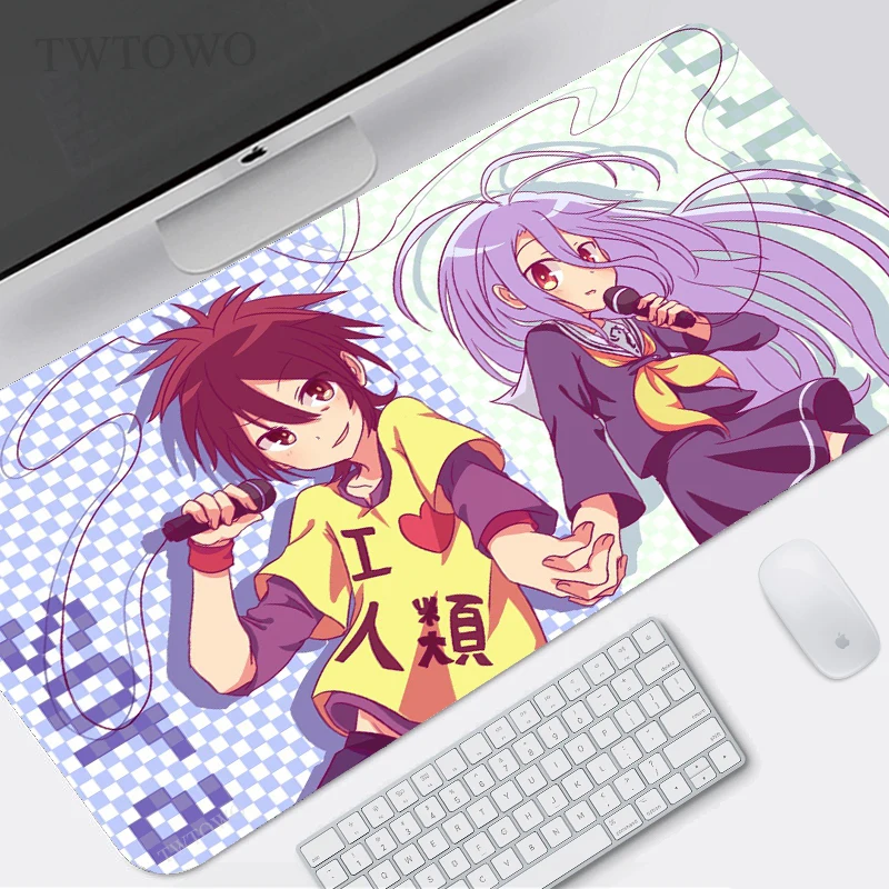 

Игровой коврик для мыши No Game No Life XL, персонализированный новый коврик для мыши XXL, коврик для клавиатуры, мягкий коврик, Офисный Компьютерный ...