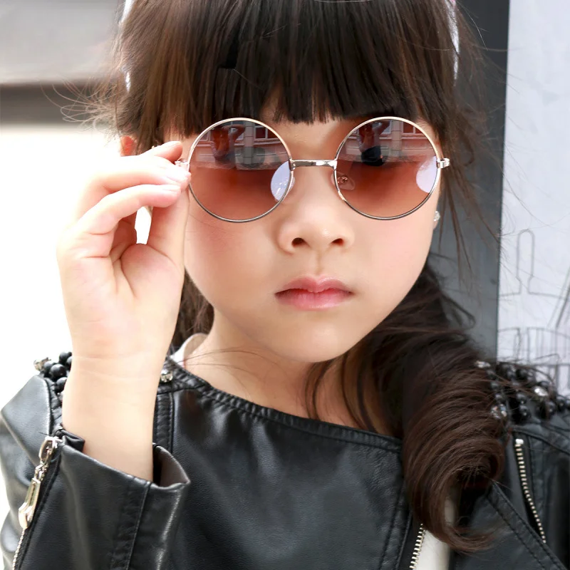 

Retro tide children's sunglasses uv400 round sunglasses B138
