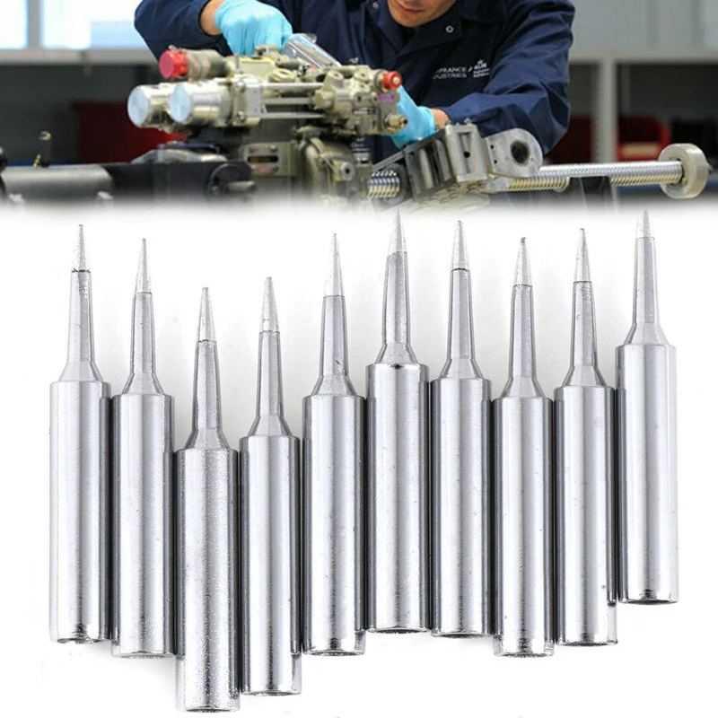 

900M-T-I Soldering tips Copper 10pcs Accessories Head Power Tools Replacement Silver Supplies Welding Workshop