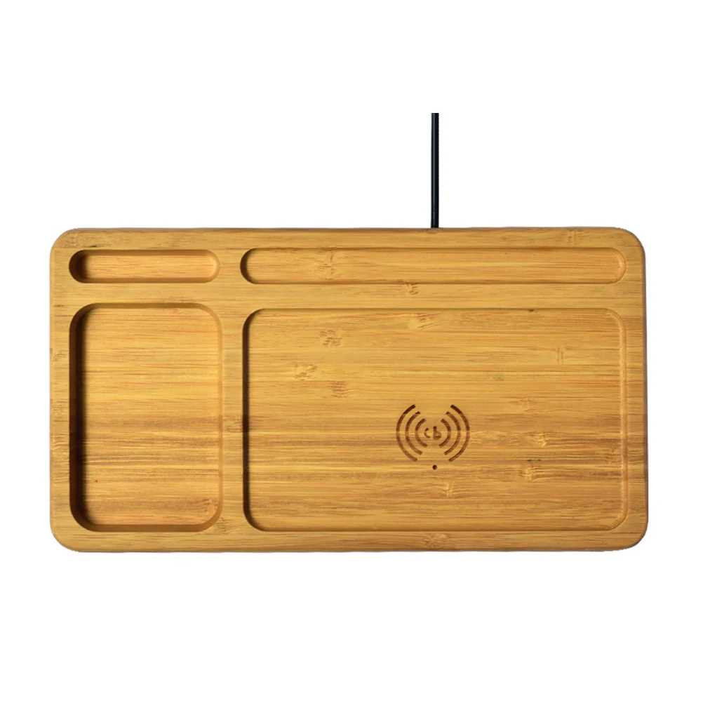 

Storage Tray Storage Holder Sundry Storage Plate Wireless Tray (Khaki)