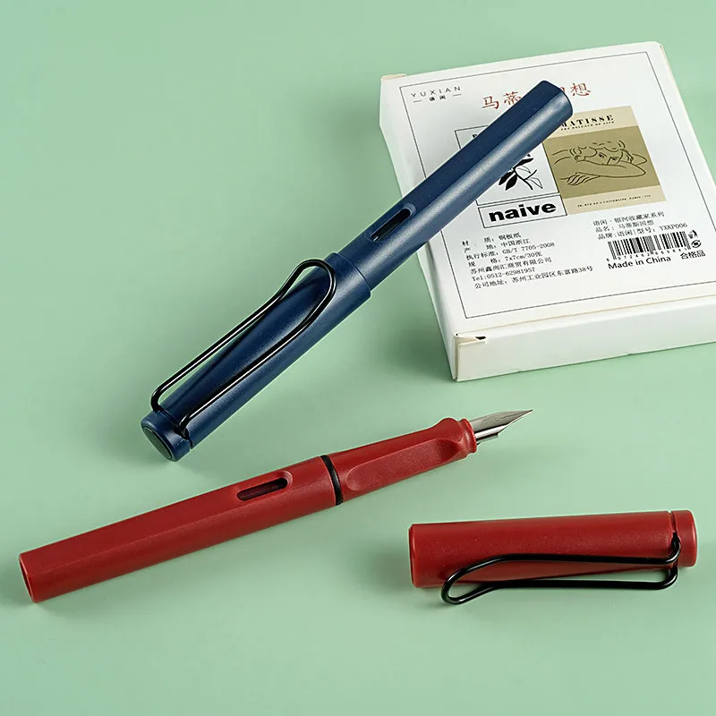 Модная винтажная перьевая ручка EF перо из нержавеющей стали очень тонкая со