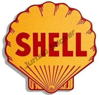 

Vintage Shell Gas Station Logo Shaped Sticker Motorcycle Car Gasoline Vinyl Sticker and Decals Cover Scratches Decoration