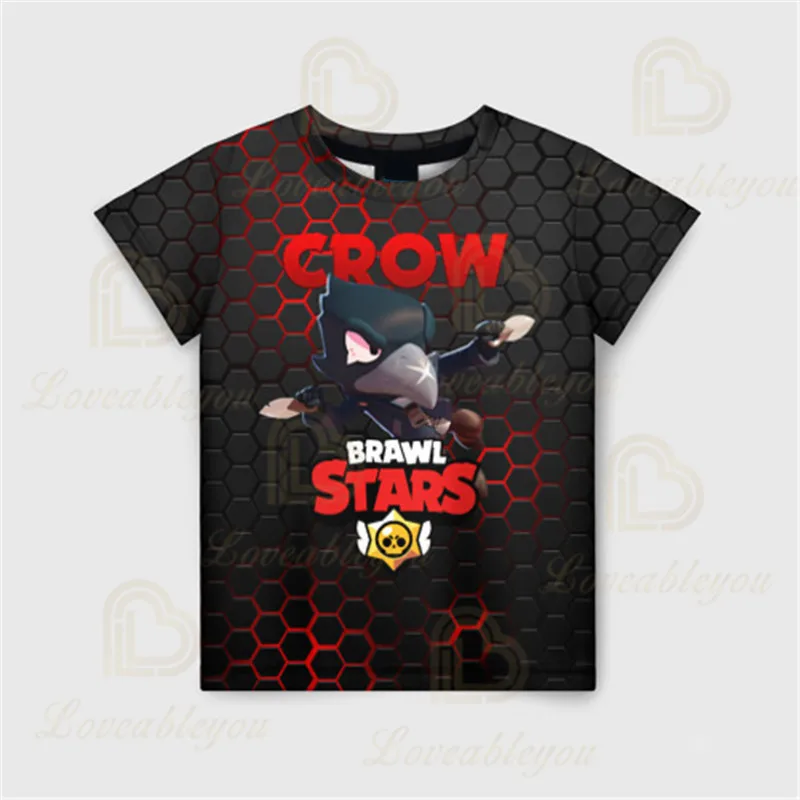 

Default Raven Crow Skin Summer Stars T-shirt Tees Kids 3d Boys Girls Short Sleeve T Shirts Baby Clothes
