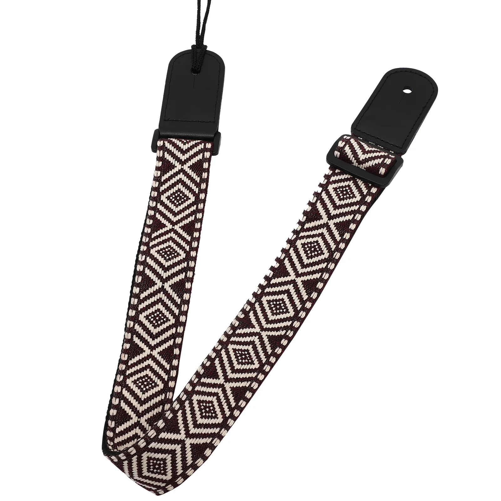 

Chic Vintage PU Adjustable Ethnic Style Guitar Belt Instrument Accessory Guitar Strap Ukulele Accessory