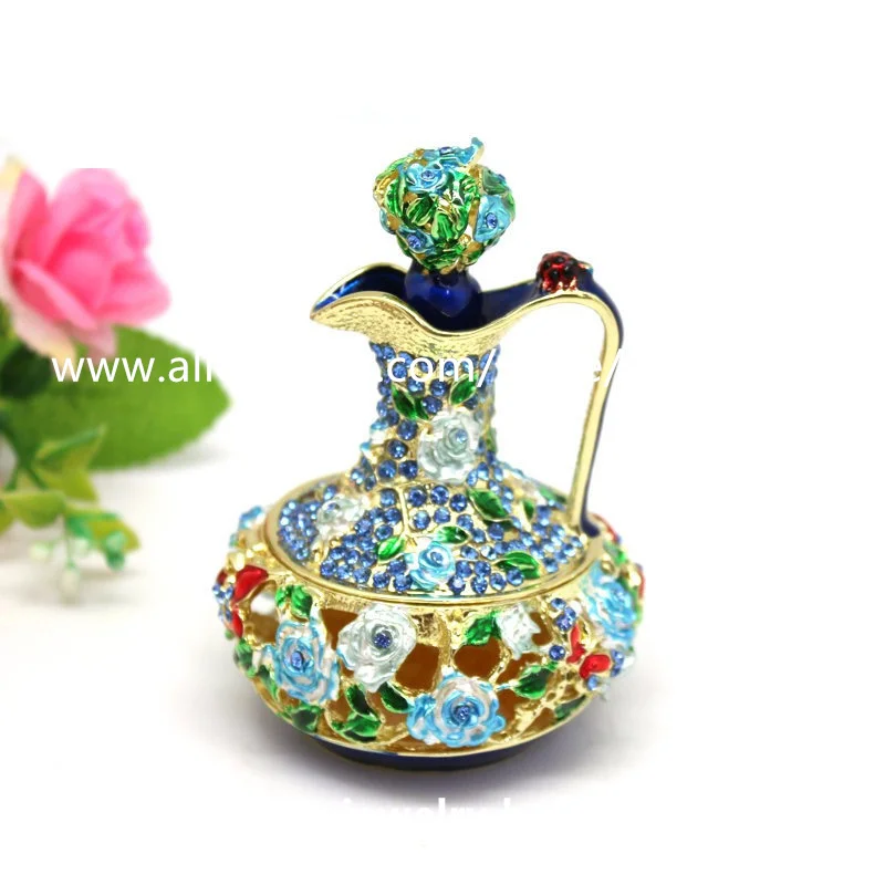 Rhinestone TeaPot Shape Trinket Box Jewelry Box Collective Pot Shape Gift Box