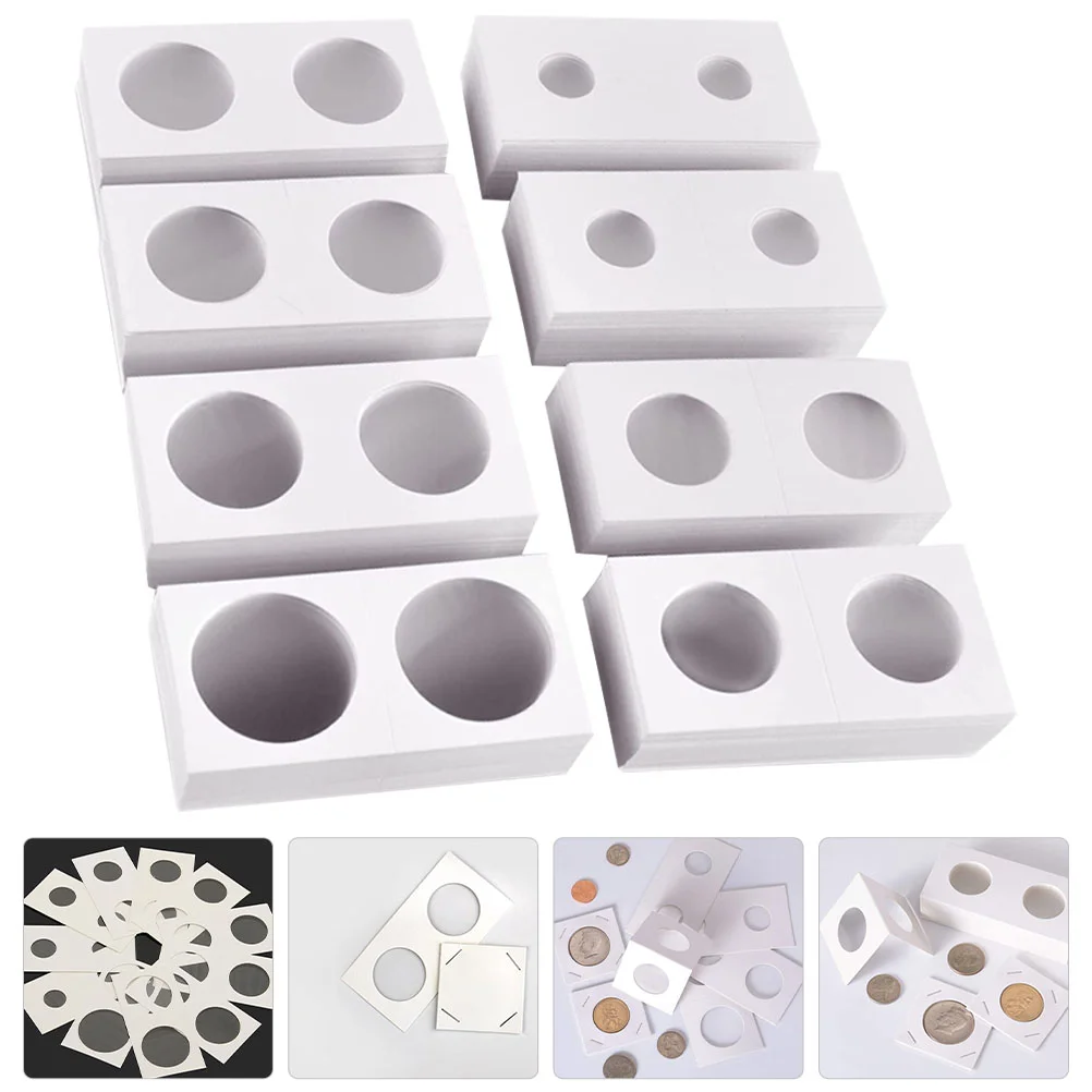 

400Pcs Holders Storage Pockets Collection Quarter Holder Window Coin Holder for Collection Display Coin Home