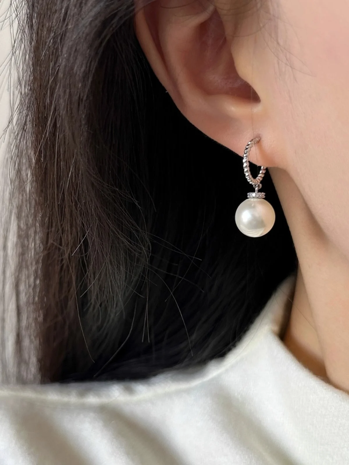 Париж [] железная поцелуйка жемчужный крючок для ушей искусственные роскошные