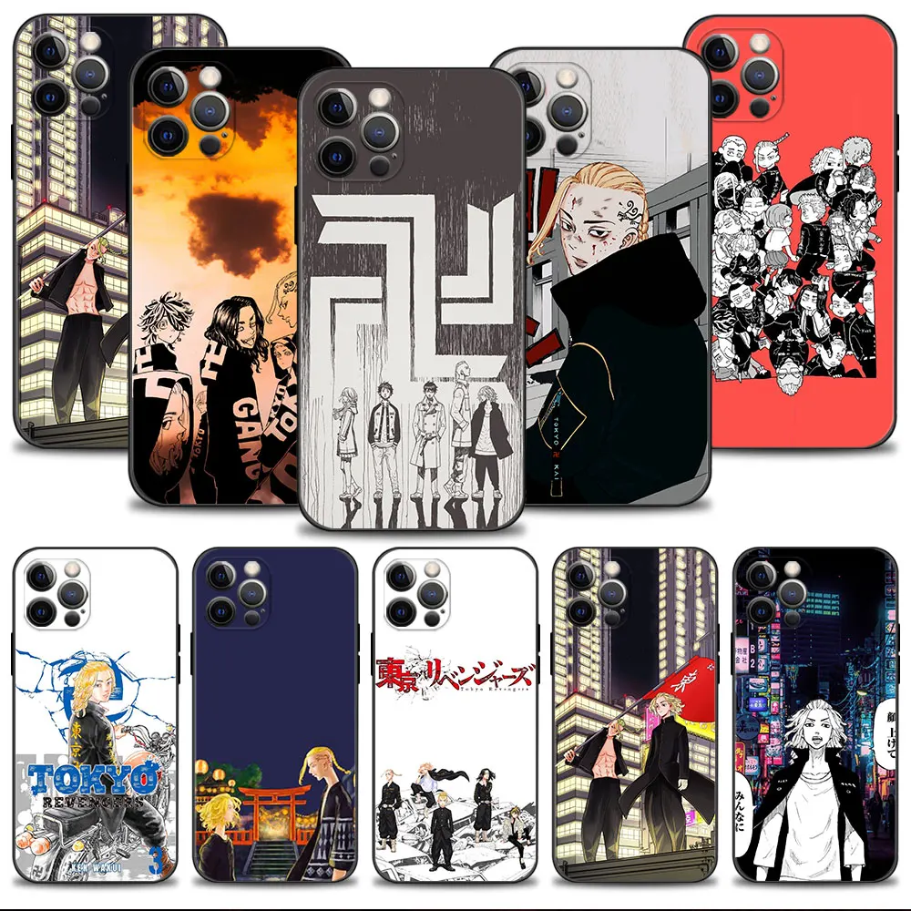 

Tokyo Revengers Team For iPhone 13 Pro Max XR 8 Plus 11 14 7 12 XS X SE 5 6 5S 6S SE2022 Mini TPU Coque