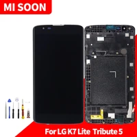for lg k7 lite tribute 5 lcd display touch screen digitizer assembly for lg k7 lite tribute 5 lcd screen with frame