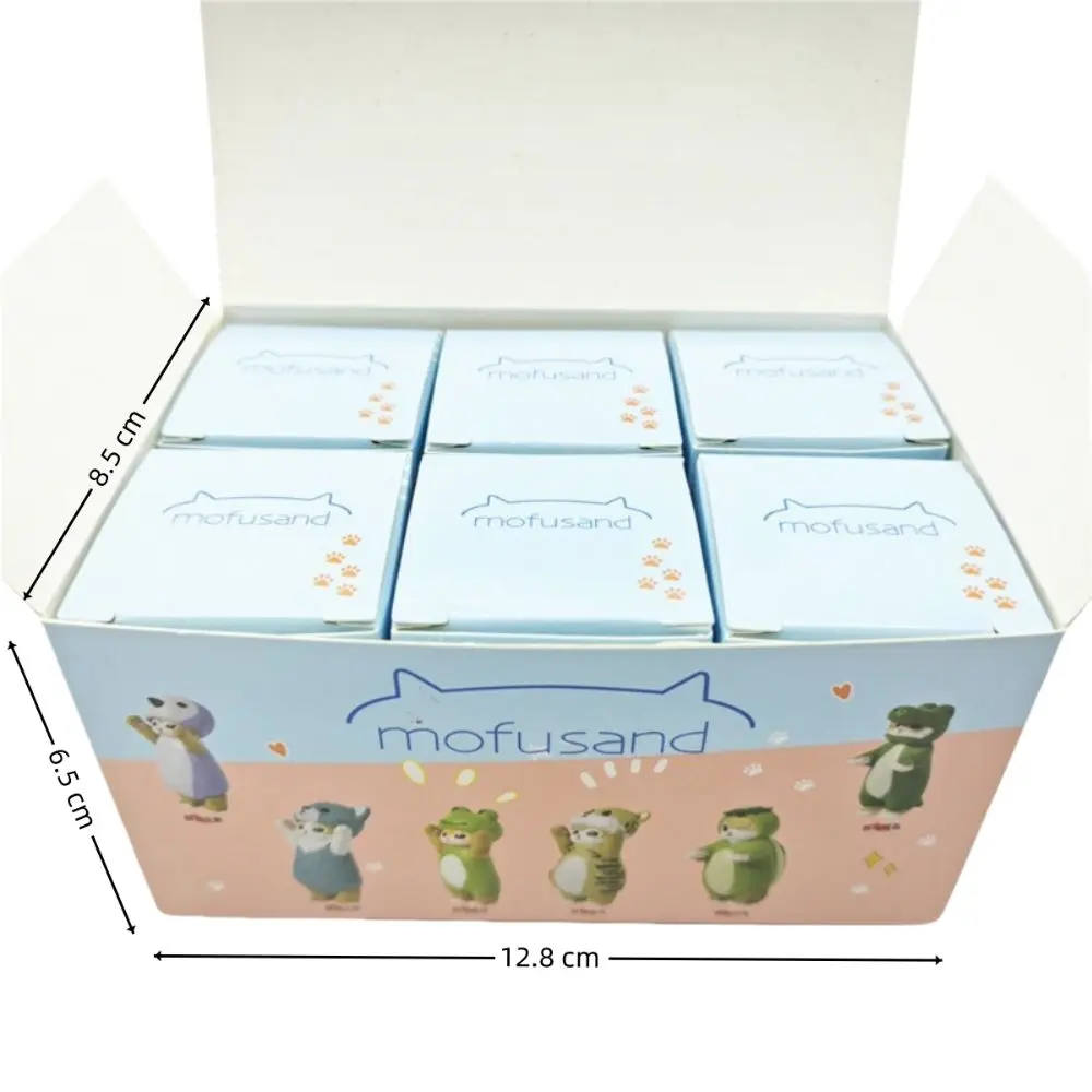 Экшн-фигурка Каваий Mofuseands из ПВХ милый кот животное головной убор кукла