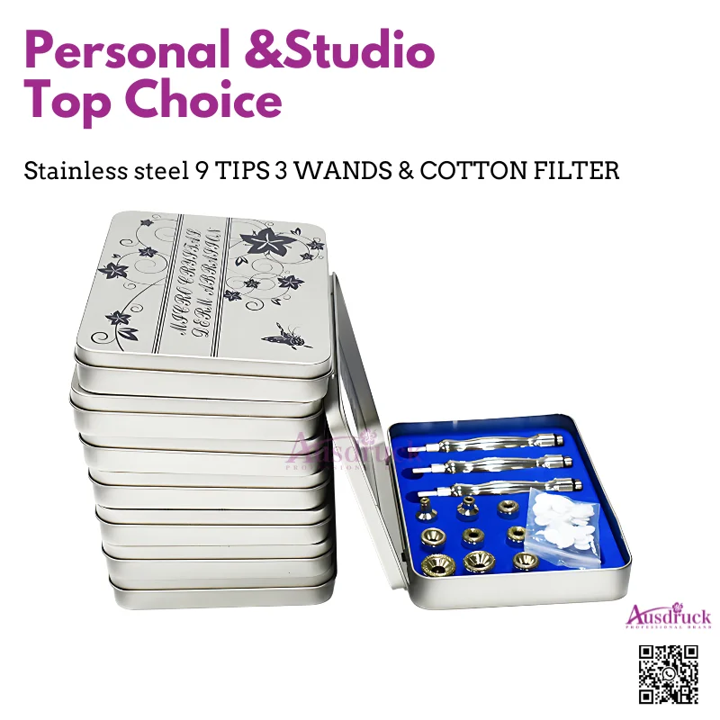 Насадки для алмазной микродермабразии высшего качества (9 насадок и 3 палочки)