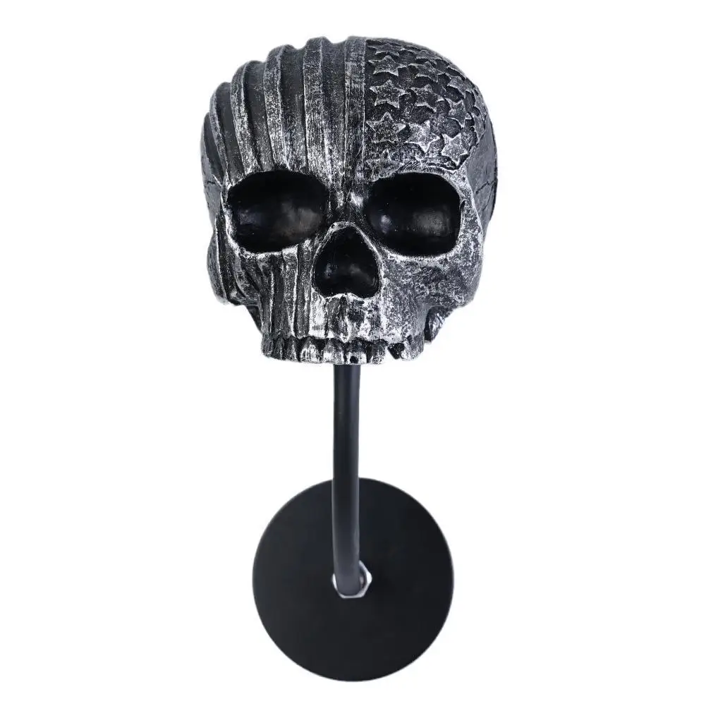 

Motorcycle Skull Helmet Holder For Home Office Decoration Wall Mount Rack & Jacket Hook Gift for Bikers