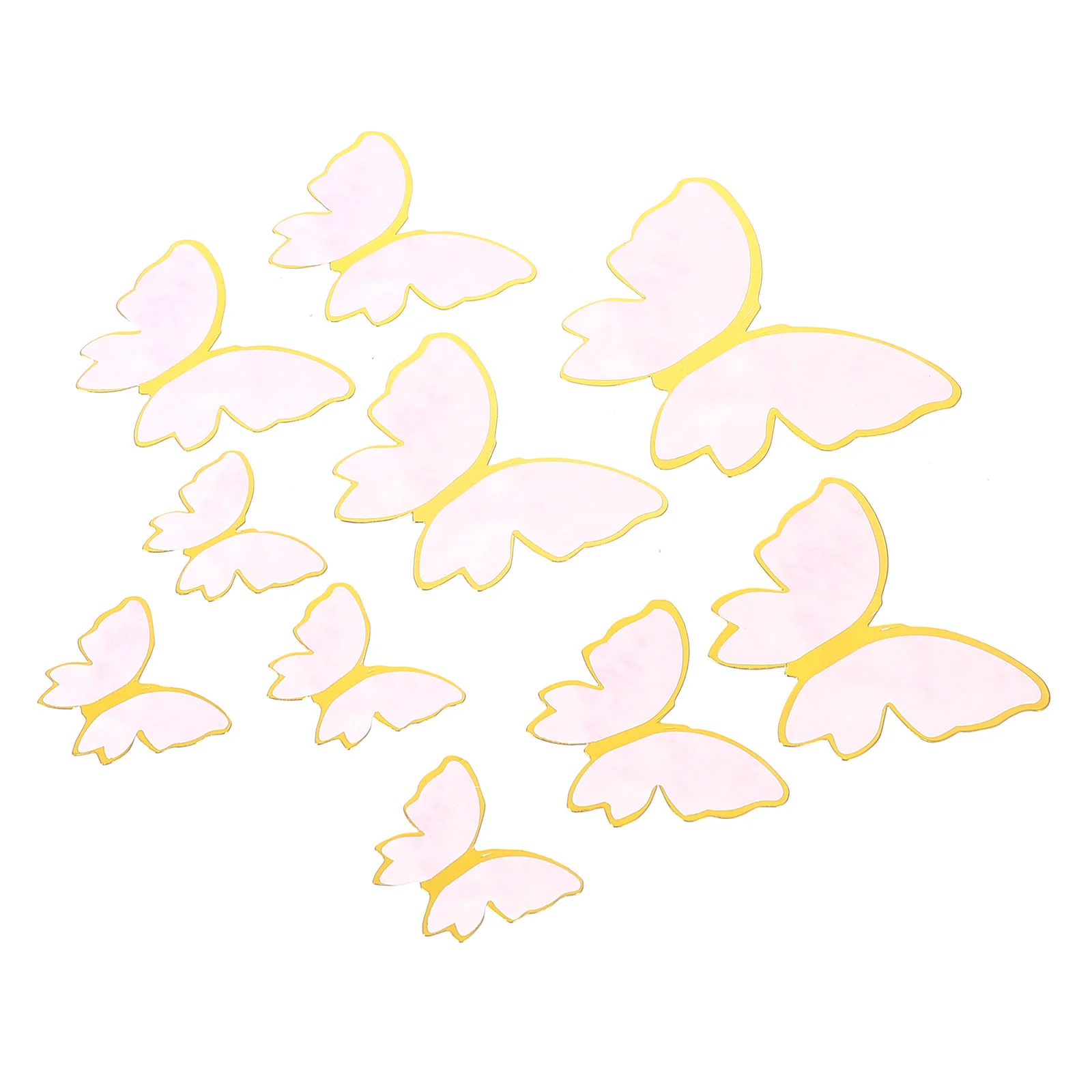 

Cake Decorations Topper Decor Birthday Party Food Wall Inserts Cupcake Picks Favor Butterflies Toppers Fairy Happy 3D Supplies
