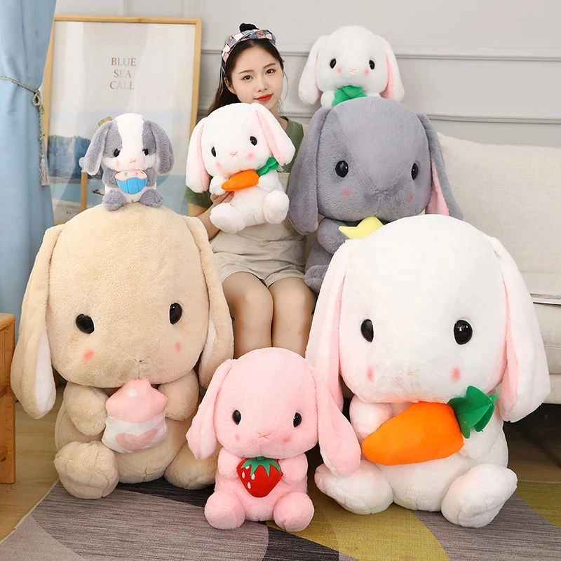 

Long Ears Rabbit Plush Toy anime stuffed animals Kawaii Bunny Rabbit Toys Soft baby Sleep toy decor stuffed plushies kids toy